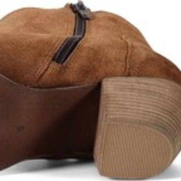 NEW  DIBA TRUE Suede Swing Low Western Booties cognac for women 462tn - Picture 12 of 12